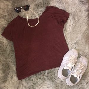 Maroon shirt
